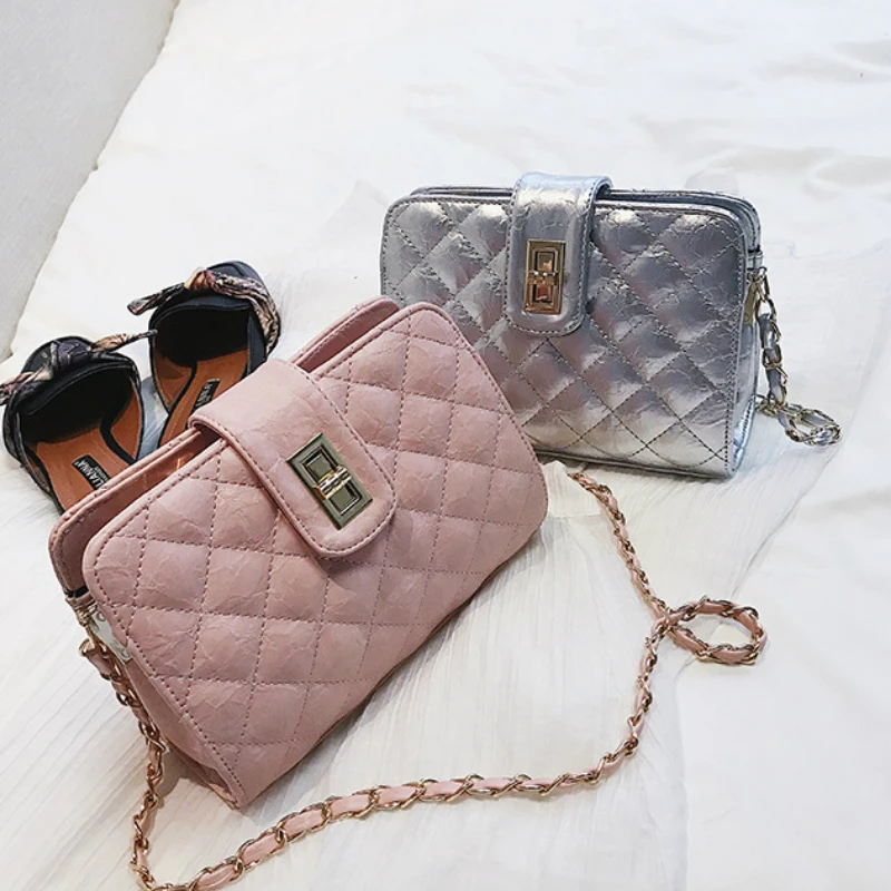 

Famous Brand 2018 Pu Leather Women Messenger Bag Fashion Chain Lady Small Shoulder Crossbody Bag Bolsas Feminina