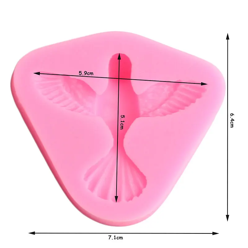 3D Птицы силиконовая заливочная форма для кондитерских изделий шоколадная мастика формы для помадки торта инструменты для украшения печенья выпечки конфеты глины формы
