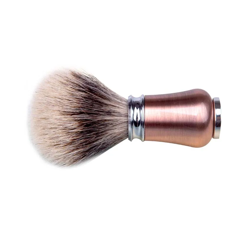 Bronze de Metal Lidar com Rosto Pincel de Barba Alta Qualidade Classe Badger Cabelo Barba Barbear Art Brush Maquiagem Cosméticos Uma Sv-626 3 bronze de metal lidar com rosto barba