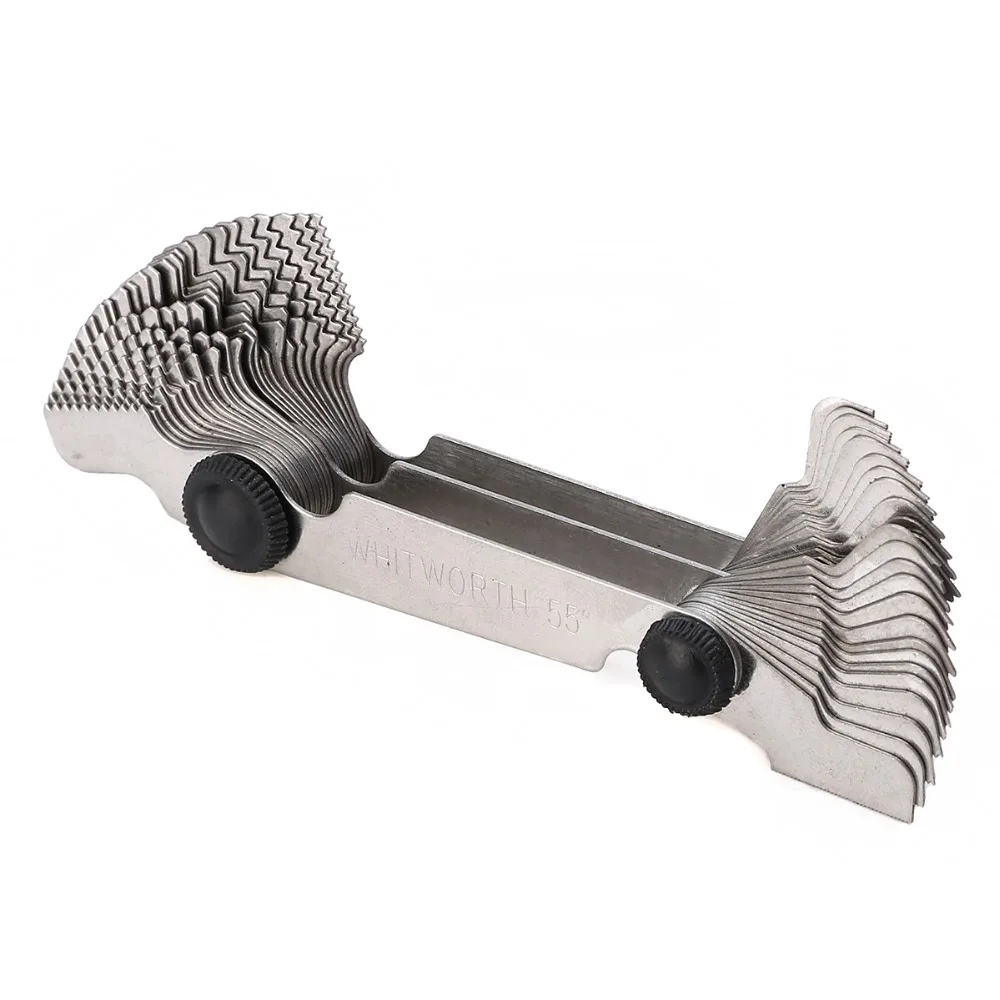 

60 Degree Thread Measuring Gage 52 Blades Whitworth Metric Screw Pitch Gauge For Measurement Tool