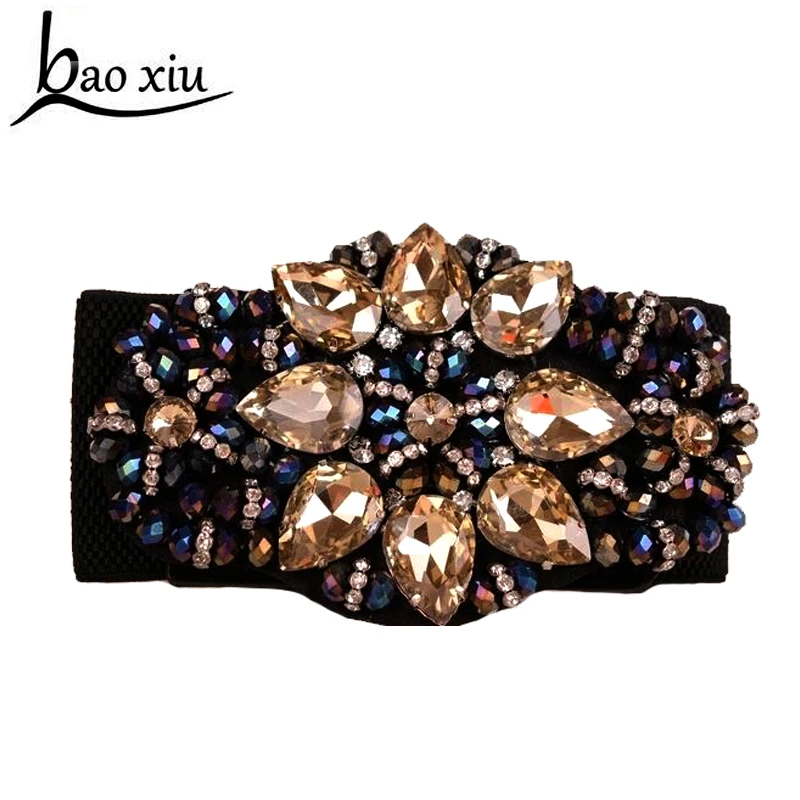 Cinturones anchos para mujer, cinturones de flores con diamantes de imitación de joyería Retro de cristal de lujo para niñas, accesorios cinturón Delgado|belt accessories|belt brand luxurybelt - AliExpress