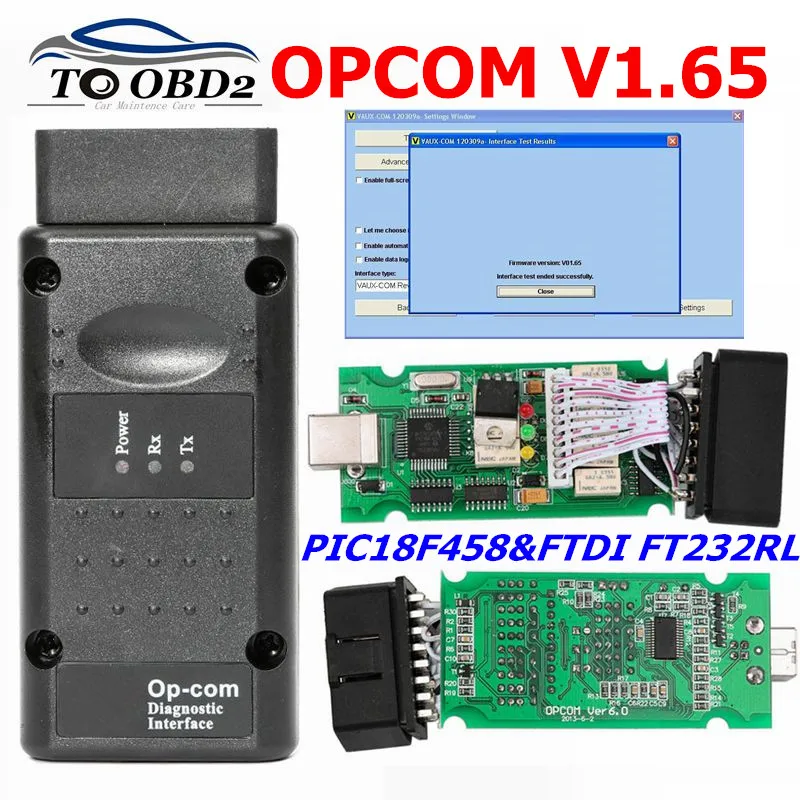 OPCOM V1.65 Профессиональный диагностический инструмент для Opel OP COM OP-COM с программным обеспечением PIC18F458 V2014 прошивка V1.65 автоматический сканер