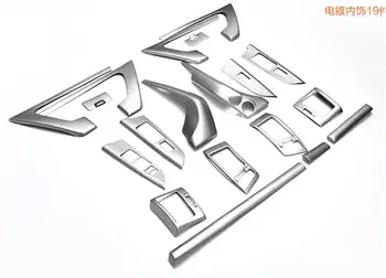 

Matt ABS Chrome Interior Decorative Cover Trims 19pcs For Toyota Land Cruiser LC200 2008 2009 2010 2011 2012 2013 2014 2015