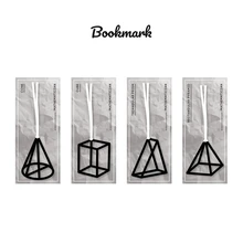 Очень специальные Креативные 3D абстрактные PP закладки Математика кубик шишка Tri-prism Пирамида Геометрический стиль Закладка 1 шт. канцелярские принадлежности