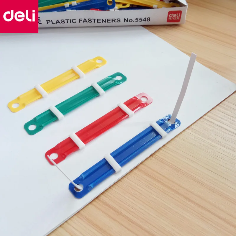Buy Deli Multifunctional 2 Holes Plastic Paper Clip