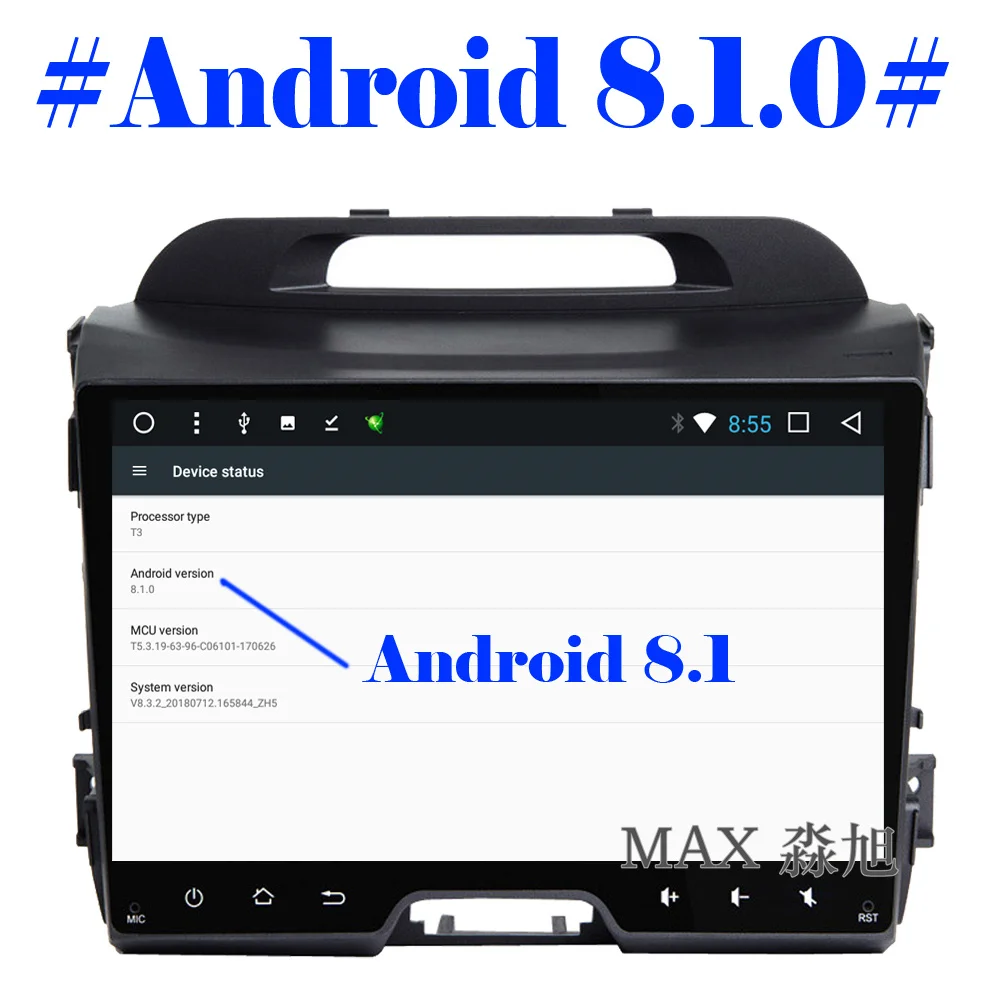 Discount MAX Android 8.1.0 2G 32G GPS Navigation System Car DVD For KIA Sportage 2011 2012 2013 2014 2015 Car Radio RDS WiFi SWC Free Map 1