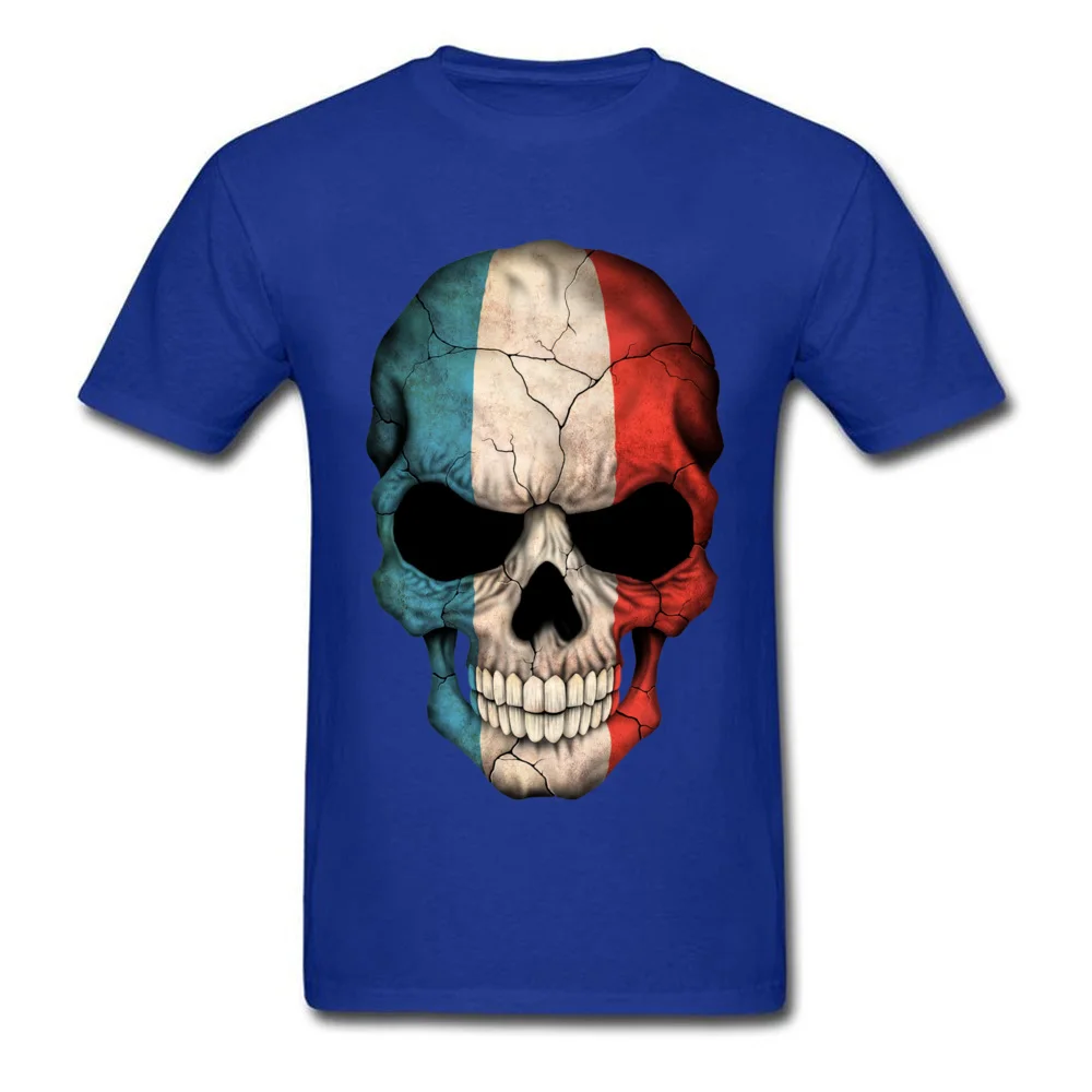 French Flag Skull_blue