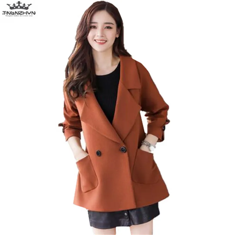 

tnlnzhyn 2019 Spring Autumn Women Windbreaker Coat Women Solid Double breasted Trench Coat Fashion Short Outerwear Y980