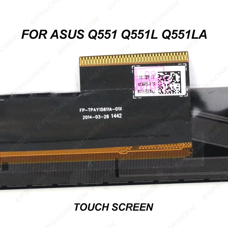 Для ASUS Q551 Q551L Q551LA 15,6 "Сенсорный экран планшета дисплей спереди Стекло панели FP-TPAY15611A-01X