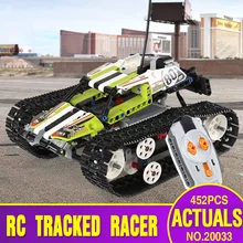 DHL 20033 452 шт. Technic серия 42065 RC трек дистанционное управление гоночный автомобиль набор образовательных строительных блоков кирпичный мотор автомобиль игрушки
