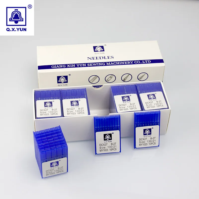 

100pcs DCX27 SY6120 82X1 81X5 191GS B27 21# MY1023 QXYUN sewing needles accessory for Pegasus Siruba industrial sewing machine