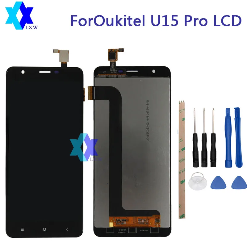 

For Original Oukitel U15 Pro LCD Display+Touch Screen Panel Digital Replacement Parts Assembly 5.5 inch 1280x720P in Stock