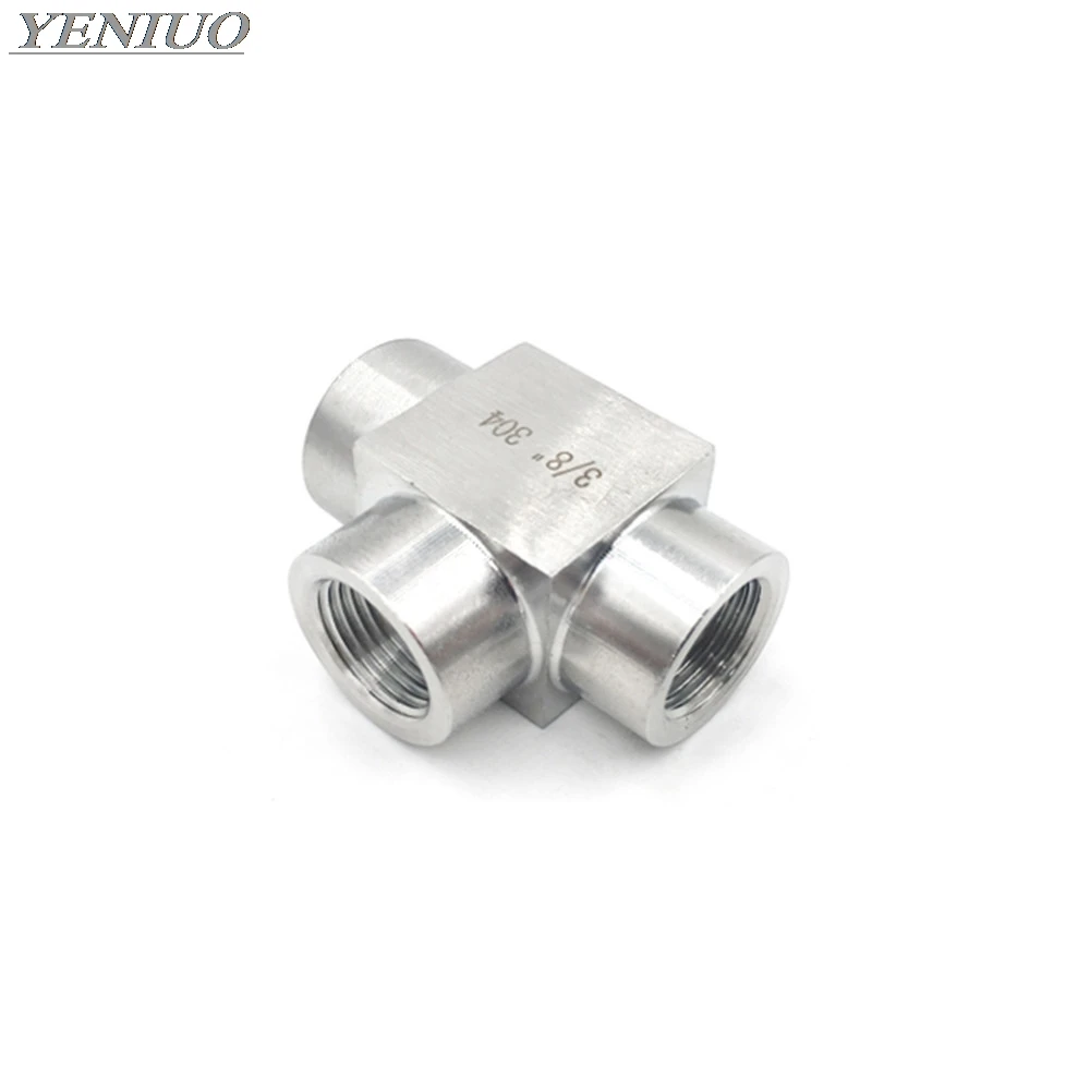 1//8/"-1/" BSP Euqal female Thread 304 Stainless Steel Round Pipe Fitting Connector