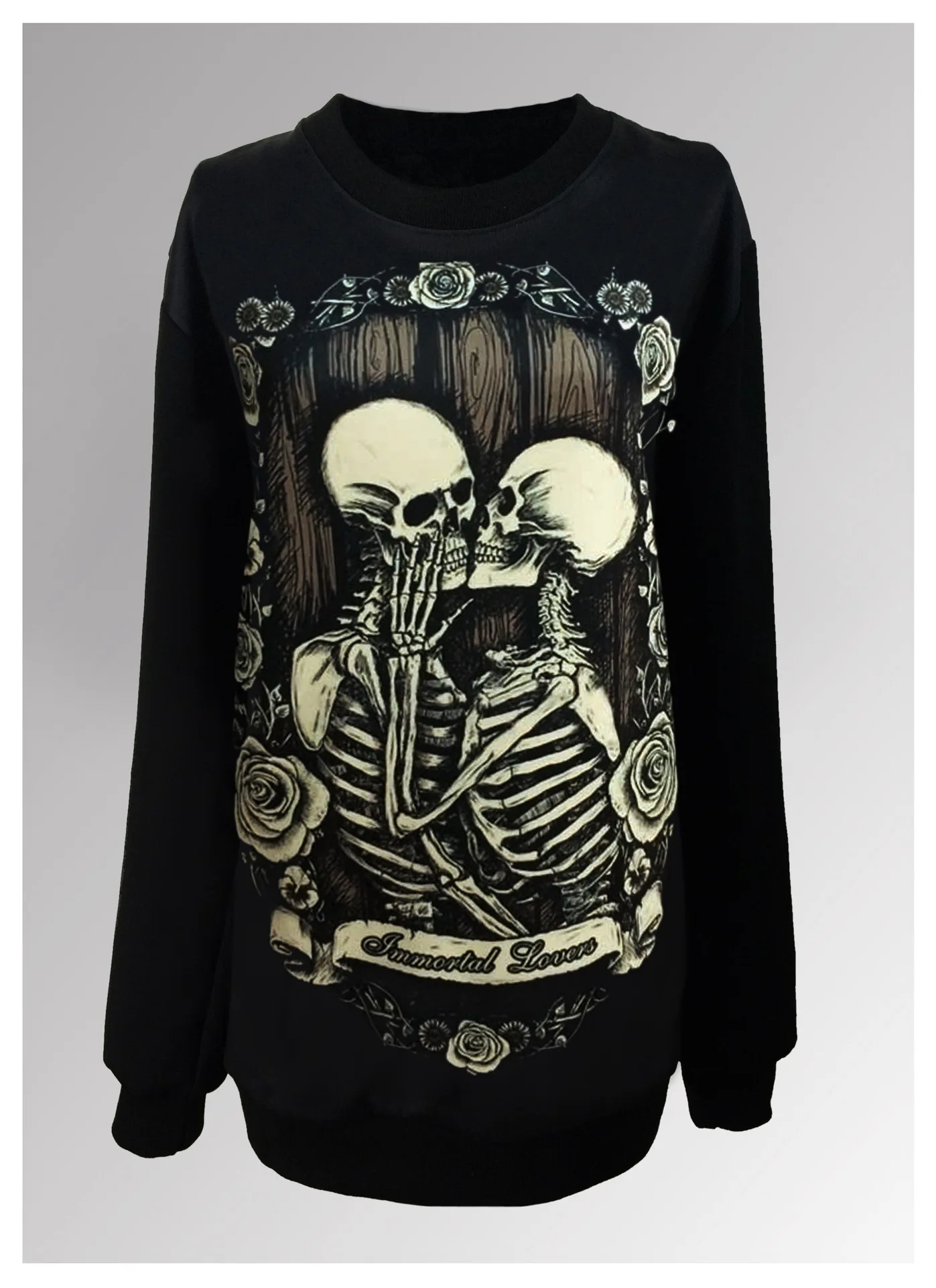 

Digital printing restyle Poland Halloween lovers kiss personality lovers