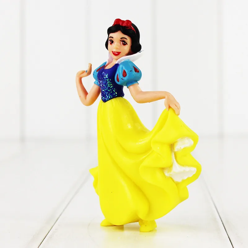 8 шт./лот Принцесса Белоснежка и семь гномов фигурка игрушки 5-10 см мини-модель куклы для детей