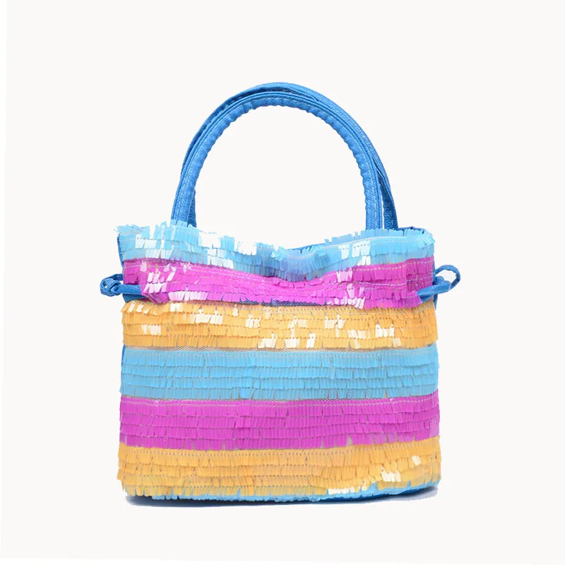 

NEW Fashion Kids Shoulder bag Messenger Bags Children rainbow stripe bag Lovely stripe Bags Girls Handbag
