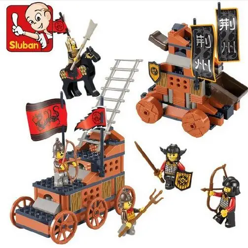 

SLUBAN Model building kits compatible with lego castle Three Kingdoms Ritorna vincitor 3D block Educational model toys hobbies