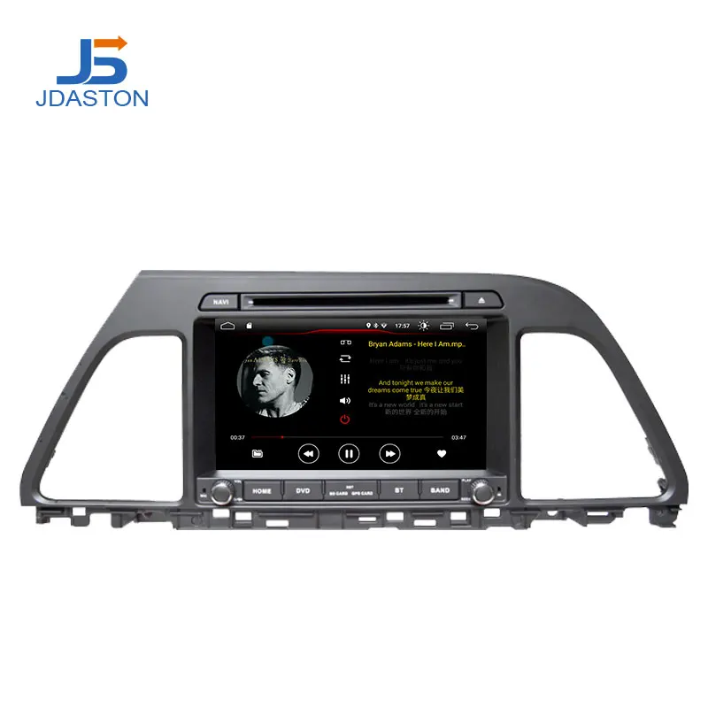 Discount JDASTON Android 9.1 Car DVD Player For HYUNDAI Sonata 2015 2016 Multimedia GPS Navigation 2 Din Car Radio Audio Stereo WIFI 2