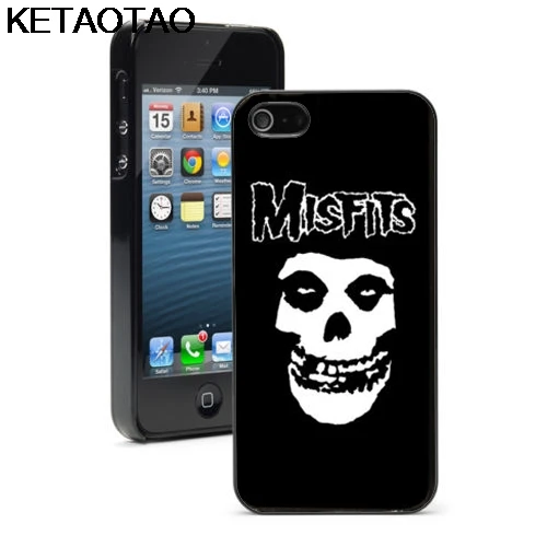 KETAOTAO The MISFITS Horror Punk Rock Skull Phone Cases for iPhone 5C 5S 6S 7 8 Plus XR XS Max Case Soft TPU Rubber Silicone | Мобильные