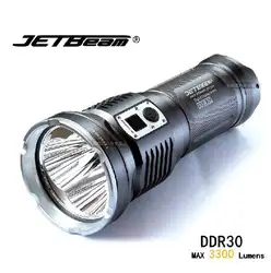 Оригинальный JETBeam ddr30 CREE XM-L2 LED 3300 люмен светодиодный фонарик ежедневно факел совместим с 3*18650 аккумулятор для самообороны
