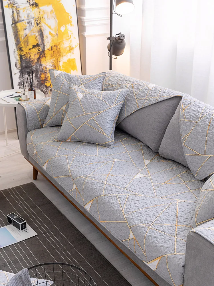 

Living Room Cloth Art Sofa Cushion Pure Cotton Non-slip Dirt-resistant Protection Cover Four Seasons Universal