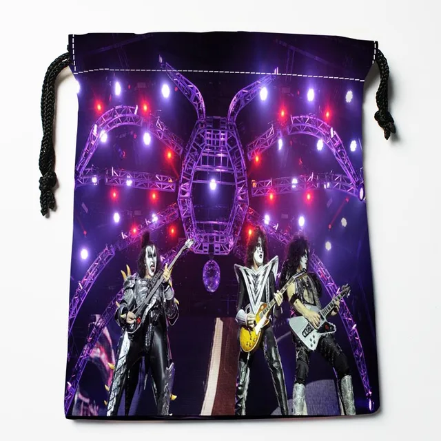 Best KISS Band Drawstring Bags Custom Storage Printed Receive Bag
