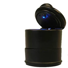 Прочная переносная пепельница для автомобиля, домашняя рама, набор, черная тележка для путешествий, пепельница для сигарет, светодиодный пепельница для лампы