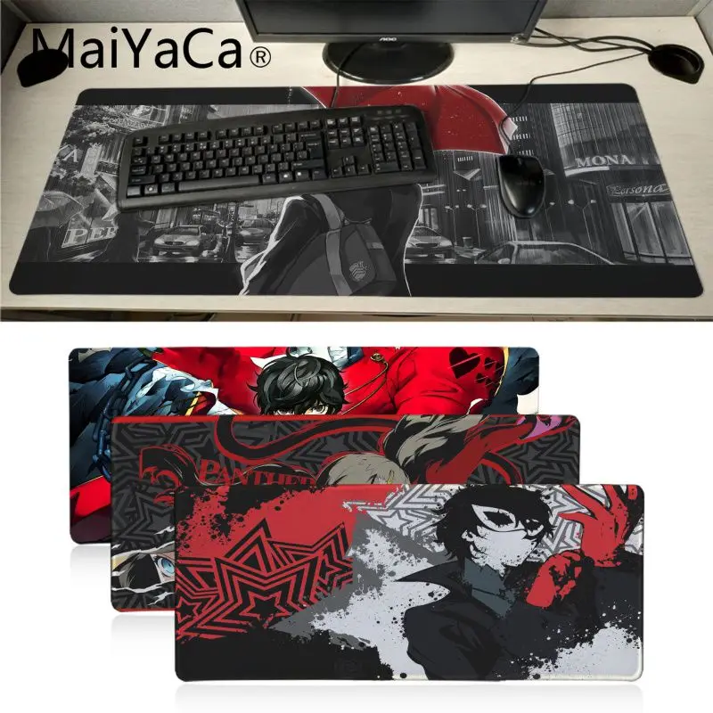 

Maiyaca Anime persona 5 Anti-Slip Durable Rubber Computermats Wholesale Gamer Speed Pads extended mouse pad alfombrilla xxl
