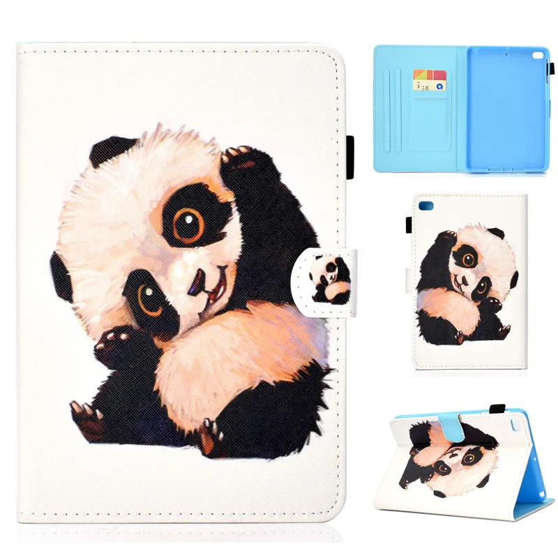 

2019 PU Leather For Apple Ipad mini 1 2 3 4 7.9" case Fashion Painted Card Slots Smart Cover Tablets Case For Ipad mini 1 2 3 4