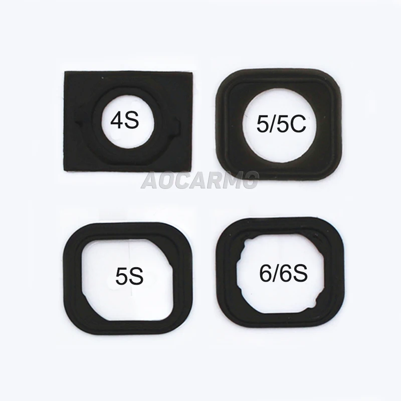 Phone keyboard parts Aocarmo Home Button Rubber Holder Pad
