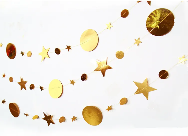 1 Набор великолепных воздушных шаров баннер золотой серебряный черный баннер воздушный шар флаг для детского душа Выпускной церемония Свадьба День Рождения Вечеринка - Цвет: gold star round