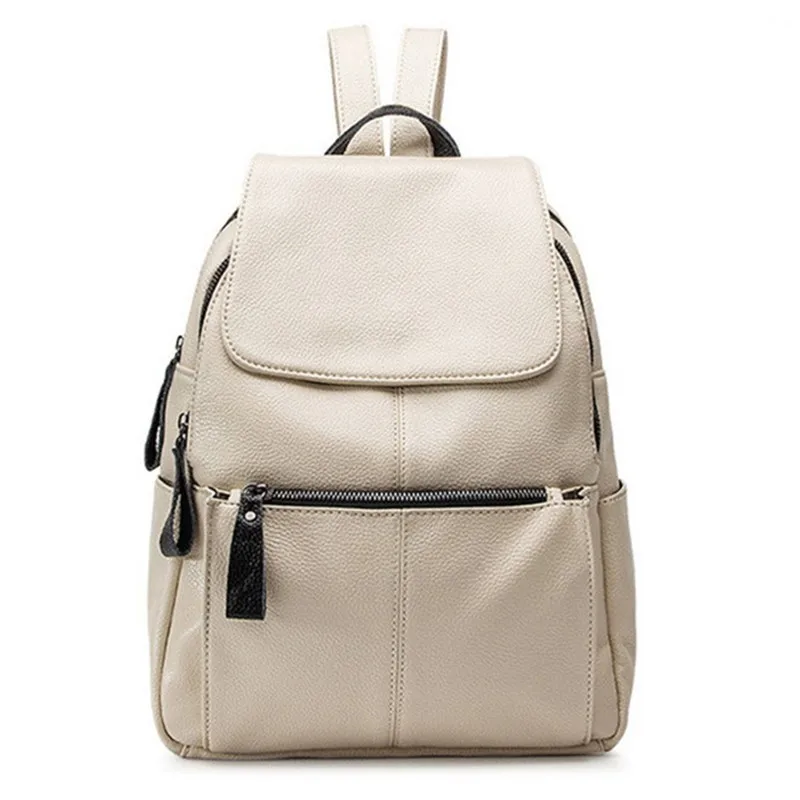 

Kajie Genuine Leather Travel Women Backpack Fashion Youth Mochilas Feminina School Bags For Teenagers Sac A Dos Femme Bagpack