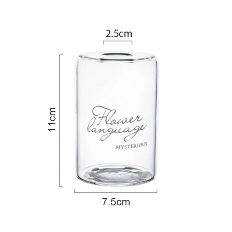 Стеклянная ваза для растений в скандинавском горшке прозрачная узкая открывающаяся бутылка цветочный горшок гидропонный Стеклянный Горшок для украшения дома и свадьбы - Цвет: A