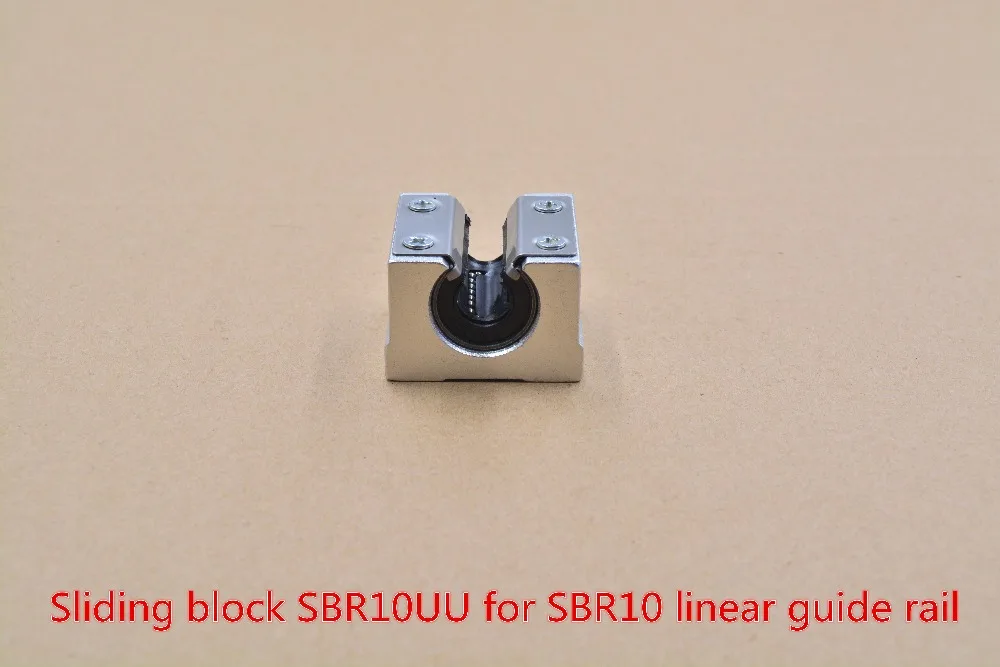 

SBR10UU aluminum block 10mm Linear motion ball bearing slide block match use SBR10 10mm linear guide rail 1pcs