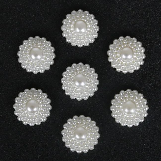 36 Styles Cheap Handcraft Ivory ABS Imitation Pearls Multi-Size Flower Star Bowknot Beads for DIY Jewelry Garment Craft Making - Цвет: 22mm  20pcs