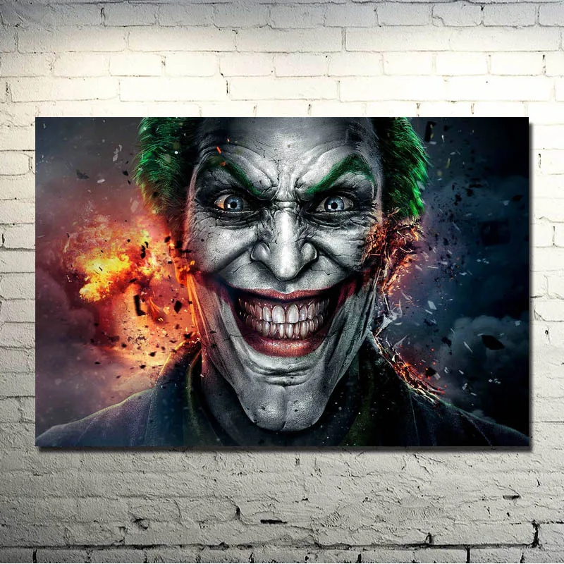 The Dark Knight Rises joker Movie Game Art Silk Fabric ...