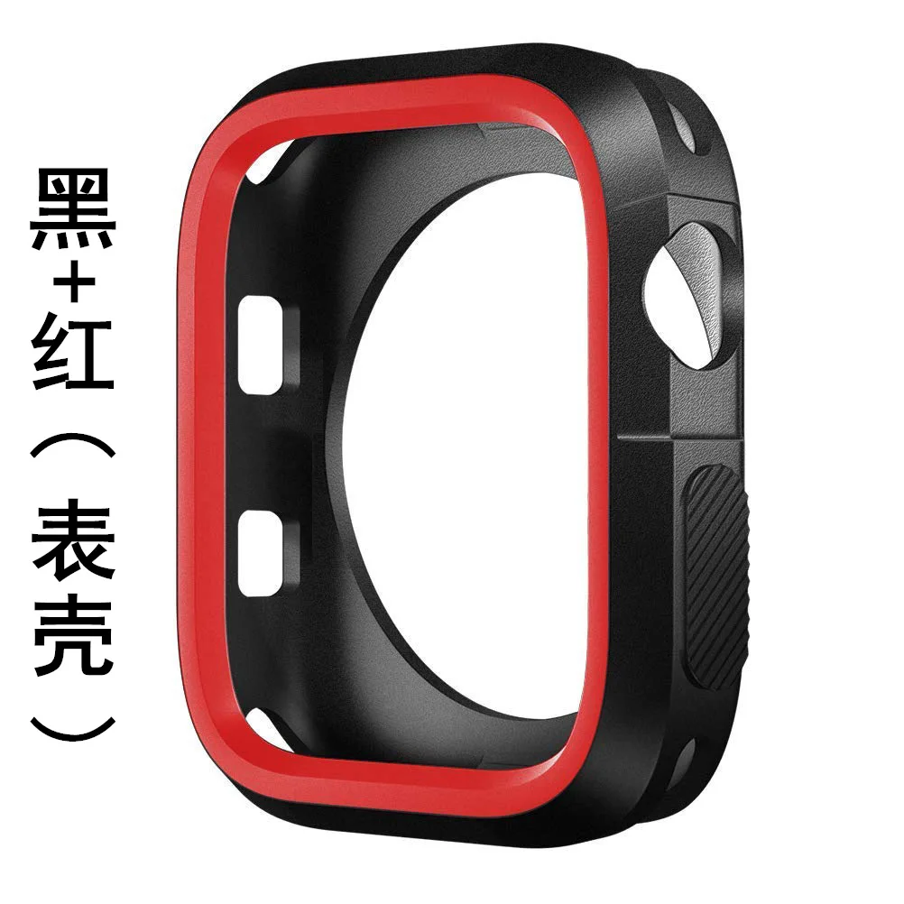 silicone cover for apple watch case 42mm 38 40mm 44mm sport band strap full frame rubber protector soft case for iwatch 4/3/2/1