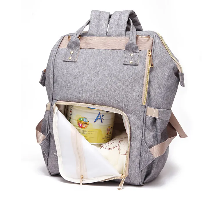 mochila multifunci/ón transparente para pa/ñales BeeViuc Bolso cambiador de beb/é impermeable con bolsillos aislados para el cuidado del beb/é azul azul