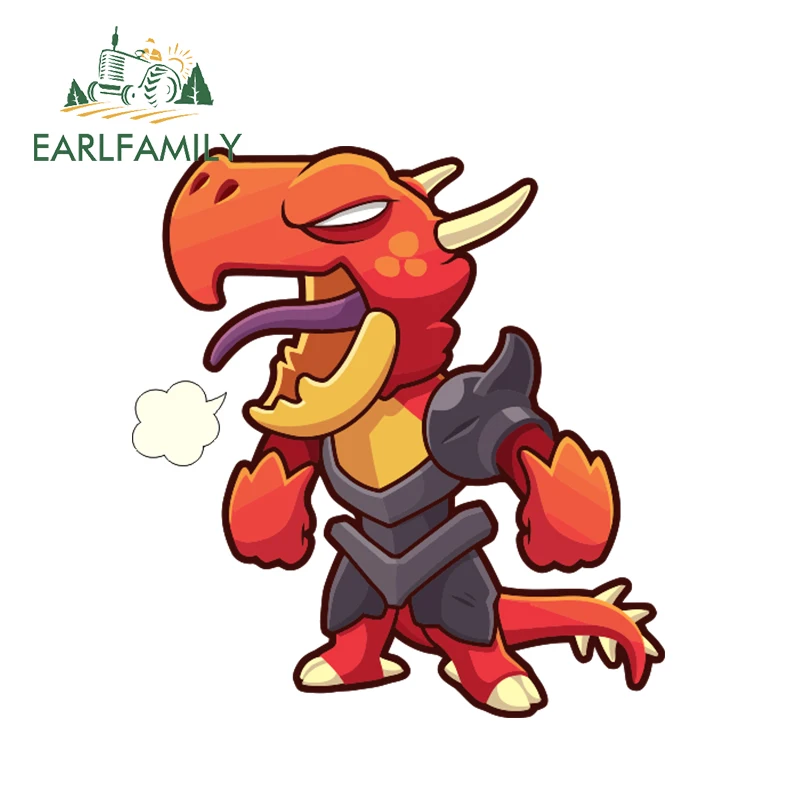 EARLFAMILY 13 سنتيمتر x 12.1 سنتيمتر الكرتون التنين فارس ملصقا ل سيارة دراجة نارية صائق المنزل العمل اللوحي الوفير الشارات الفينيل سيارة ملصقا