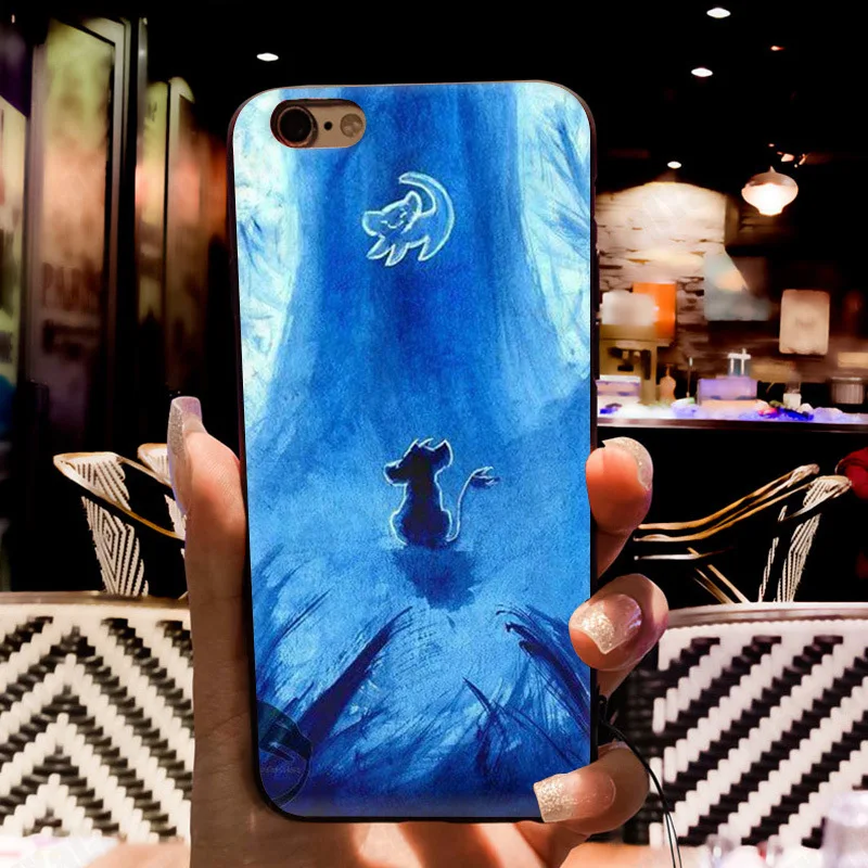MaiYaCa El Rey León Hakuna Matata Coque caja del teléfono de la cáscara del teléfono de Apple iPhone 8 7 6 6 S Plus X 5 5S SE 5C cubierta