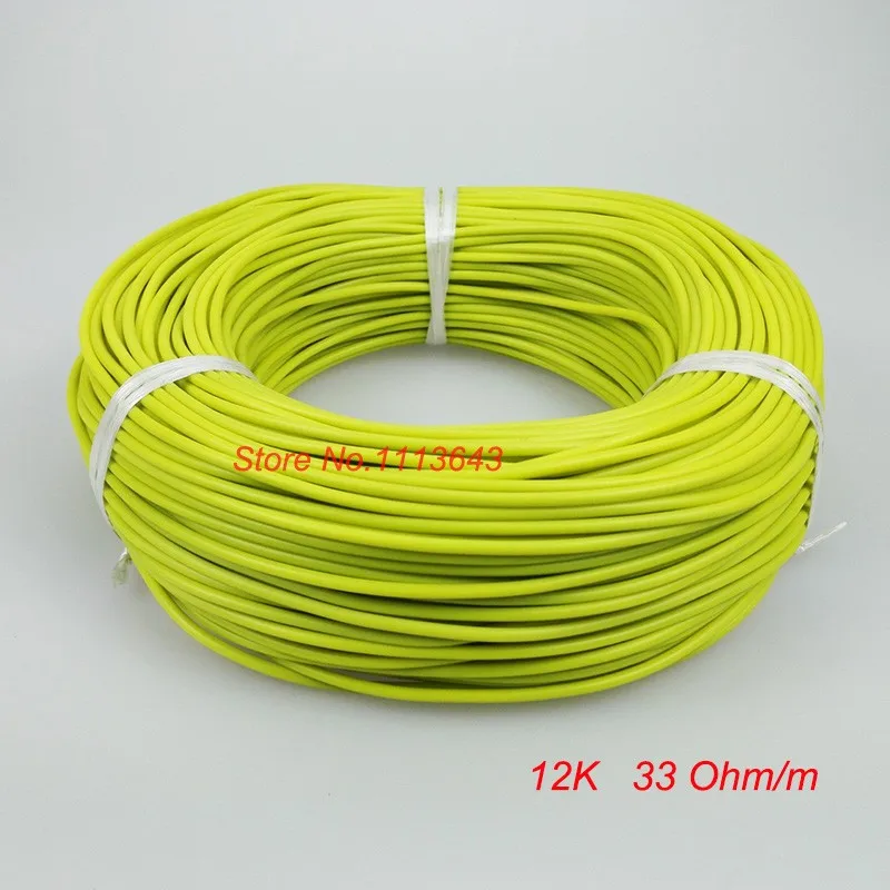 New infrared heating cable system of 3mm Silicone carbon fiber heating wire electric hotline for floor heating