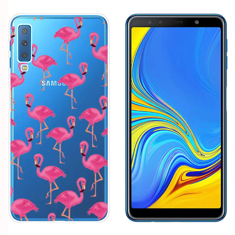 Soft TPU Fundas for Samsung A750 Smart Back Phone Cover for A6 A8 Plus 2018 Galaxy A9 2018 Clear Silicone Case for A520 A7 2018 (20)