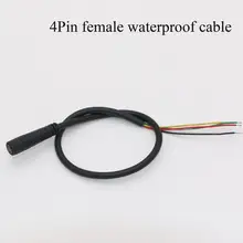 4 контакта водонепроницаемый кабель женский разъем для ebike дисплей ebike Удлинительный кабель