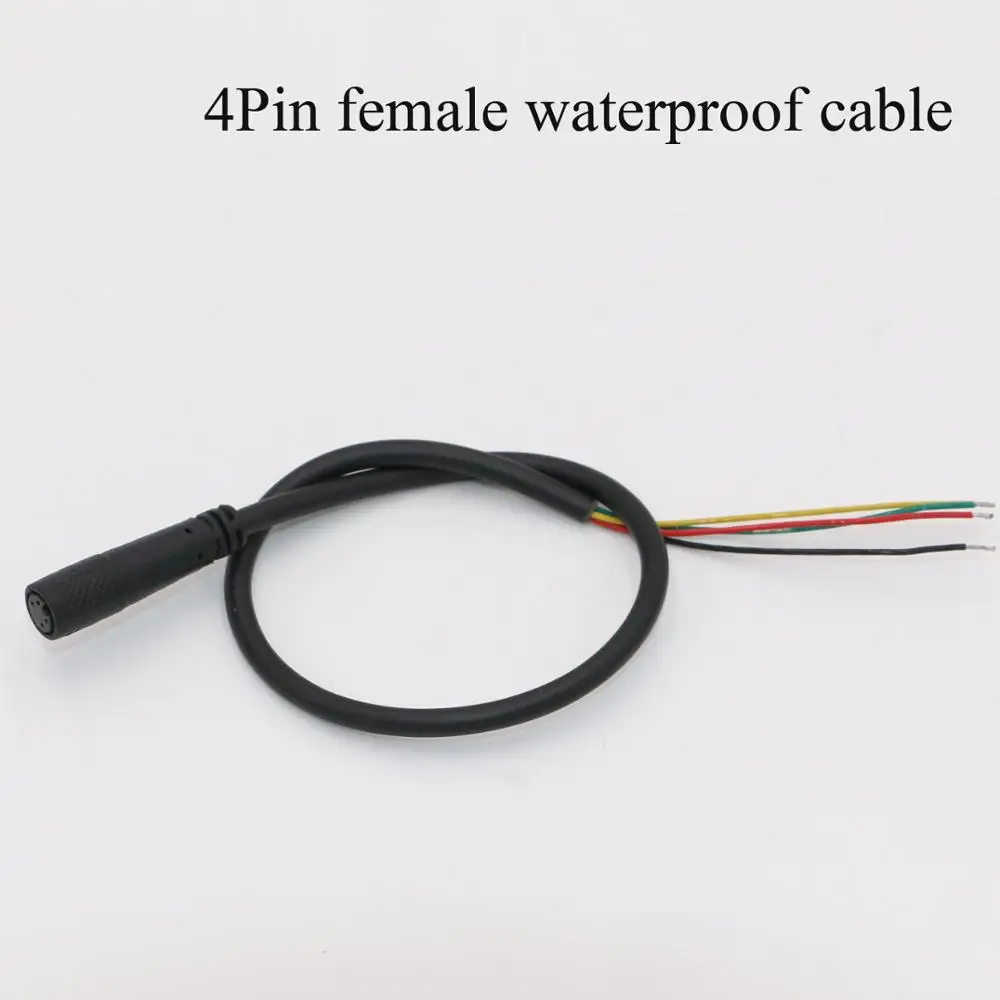 

4pins waterproof cable female connector for ebike display ebike extend cable