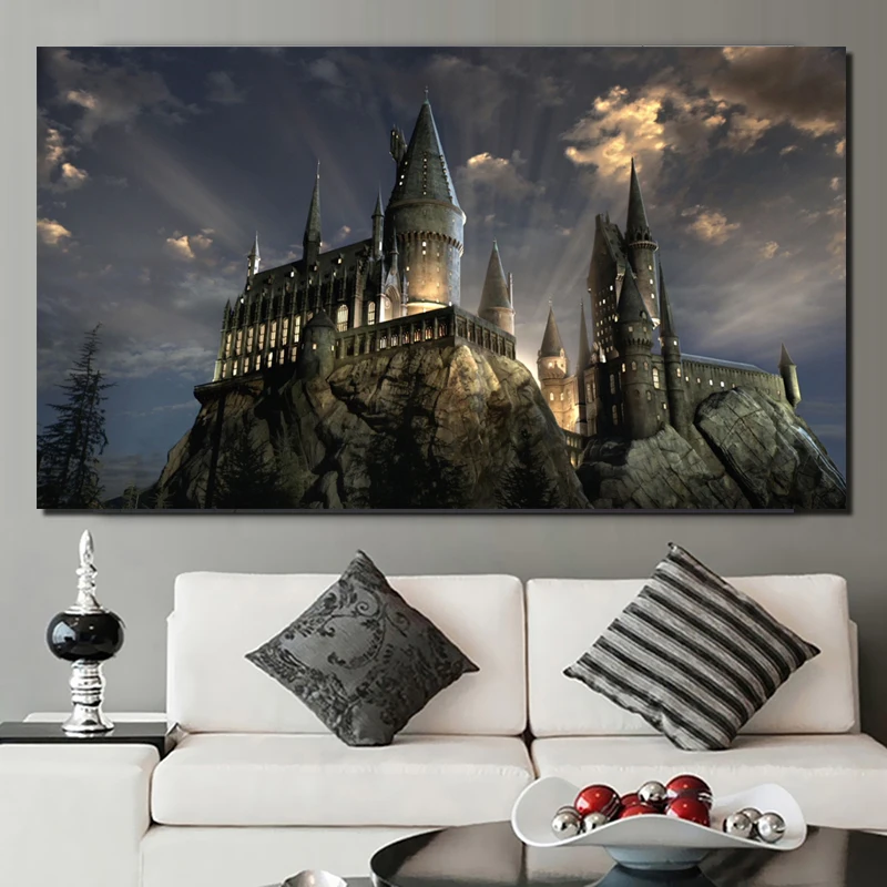 Harry Potter Hogwarts Art Painting Prints Bedroom Home Decoration Artwork Modern Wall Art Oil
