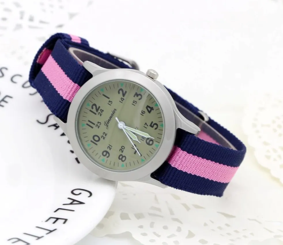 Новые модные брендовые цветные нейлоновые мужские Детские Модные крутые кварцевые часы для мальчиков электронные наручные часы для студентов - Цвет: picture color