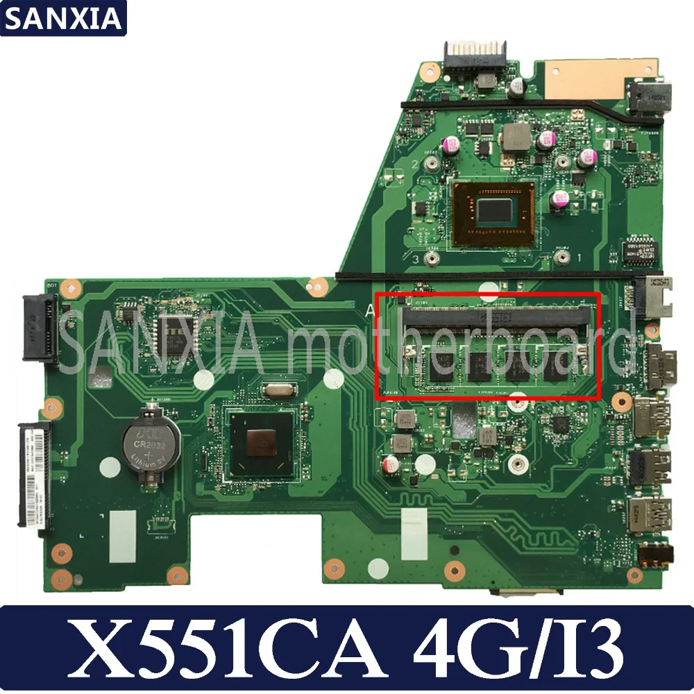 KEFU X551CA Laptop motherboard for ASUS X551CA X551CAP X551C X551 F551C F551CA Test original mainboard I3