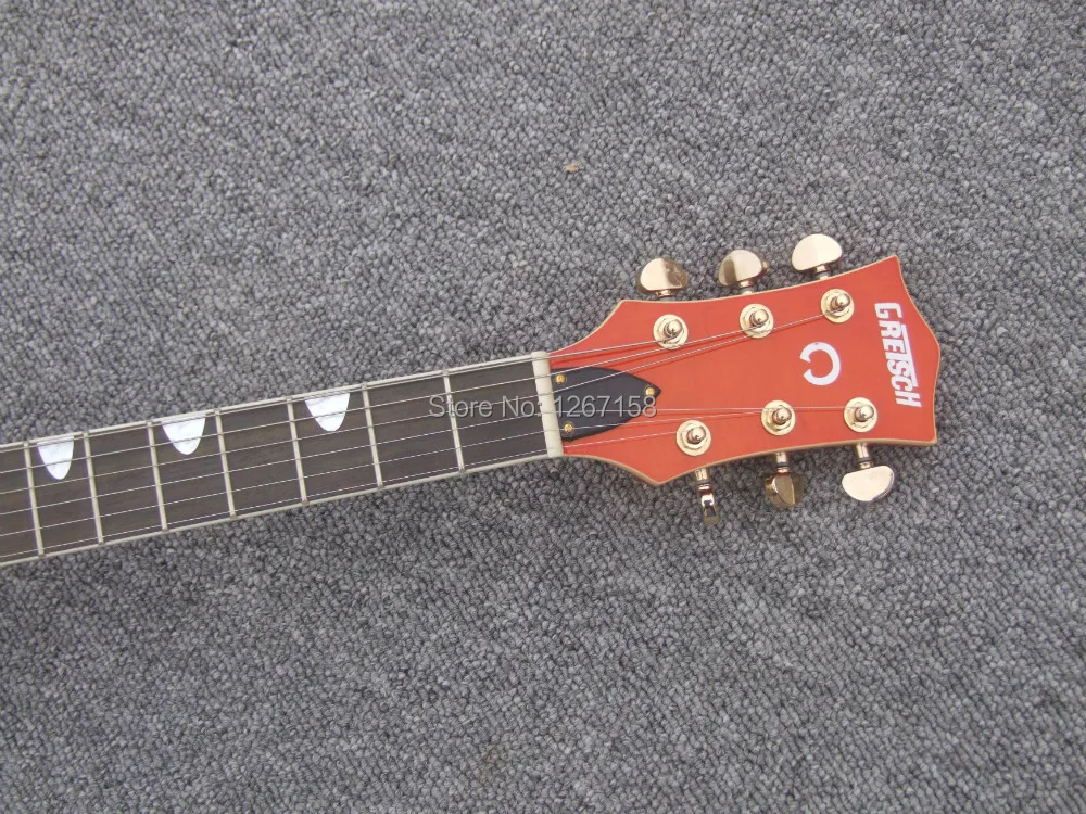 Bigsby стиль хвостовый полый корпус электрическая Джаз гитара Бесплатная доставка