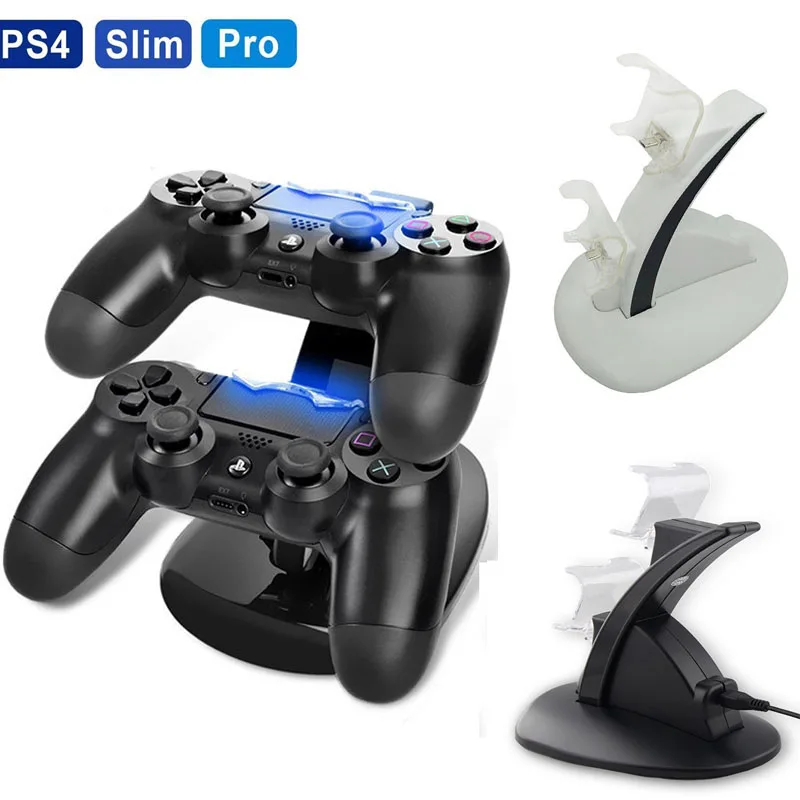 PS4 USB Dual Ports Charger Game Controller Power Supply Charging Dock Station Stand Holder For Sony Playstation 4 PS4 Slim Pro PS4 USB Dual Ports Charger Game Controller Power Supply Charging Dock Station Stand Holder For Sony Playstation 4 PS4 Slim Pro