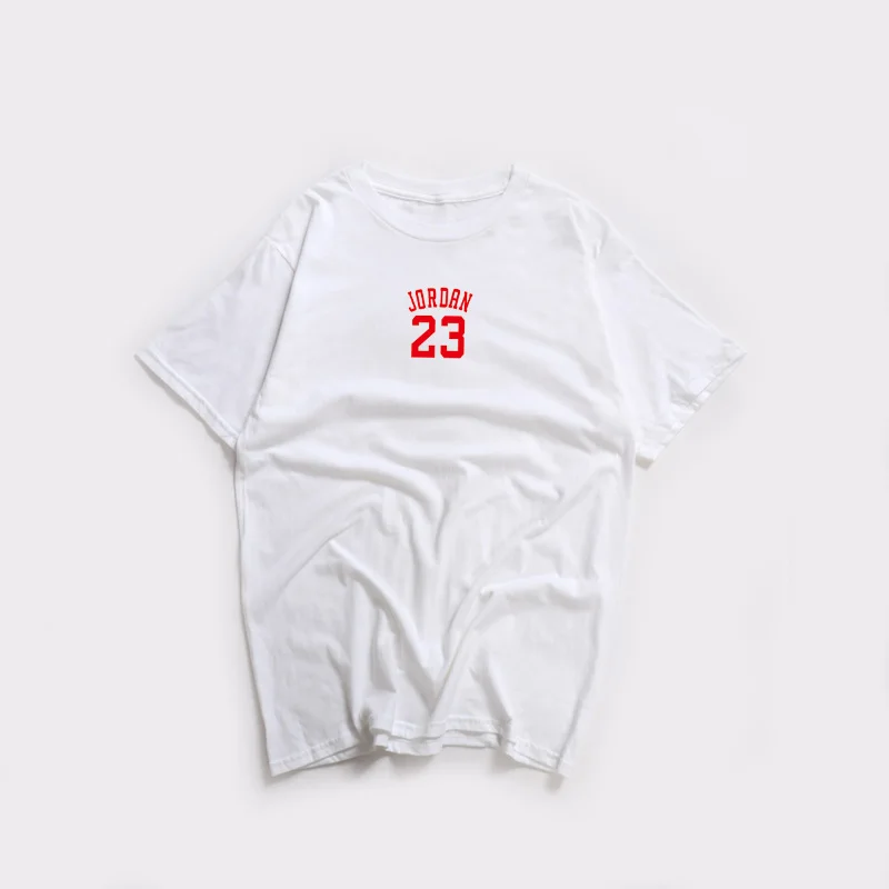 2017 новые летние Jordan 23 Футболки мужские хип хоп хлопок принт короткий рукав James